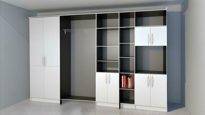 indoor close up realistic minimalist modern cupboard ai generative free photo